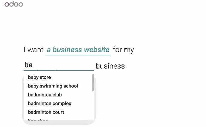 Question odoo